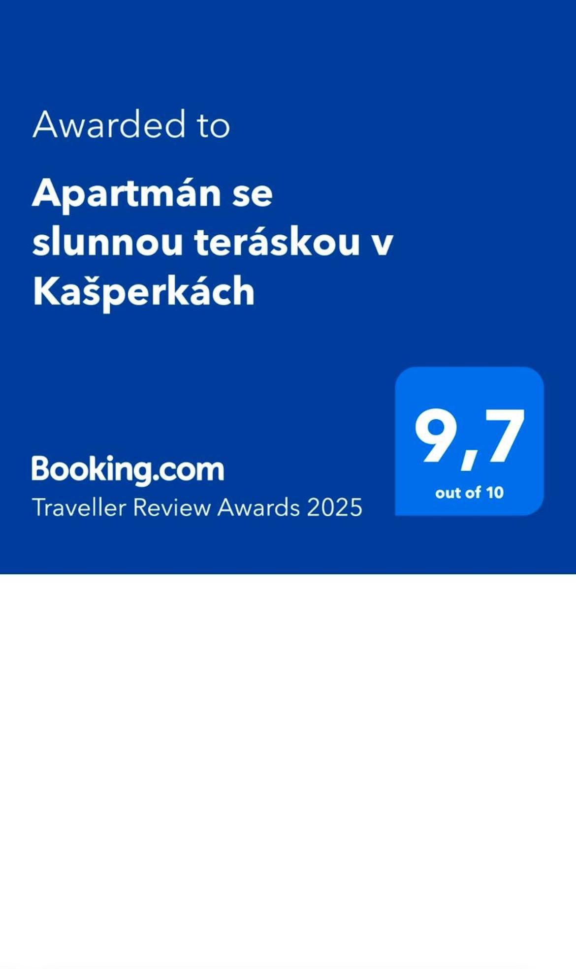 Apartman Se Slunnou Teraskou V Kasperkach Касперске Хори Екстериор снимка